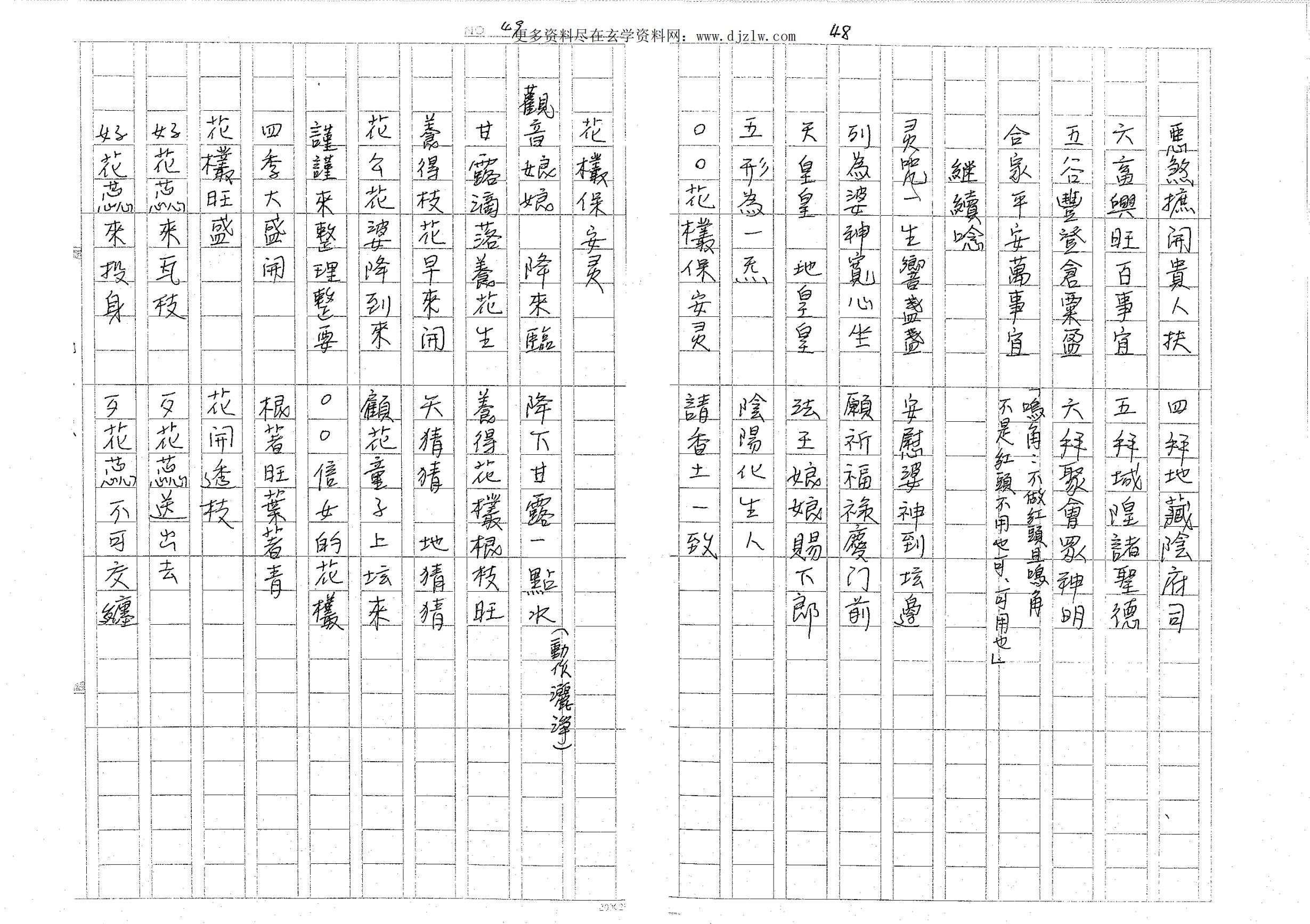闾山法派道坛做法科讲义27面电子版 高端法本