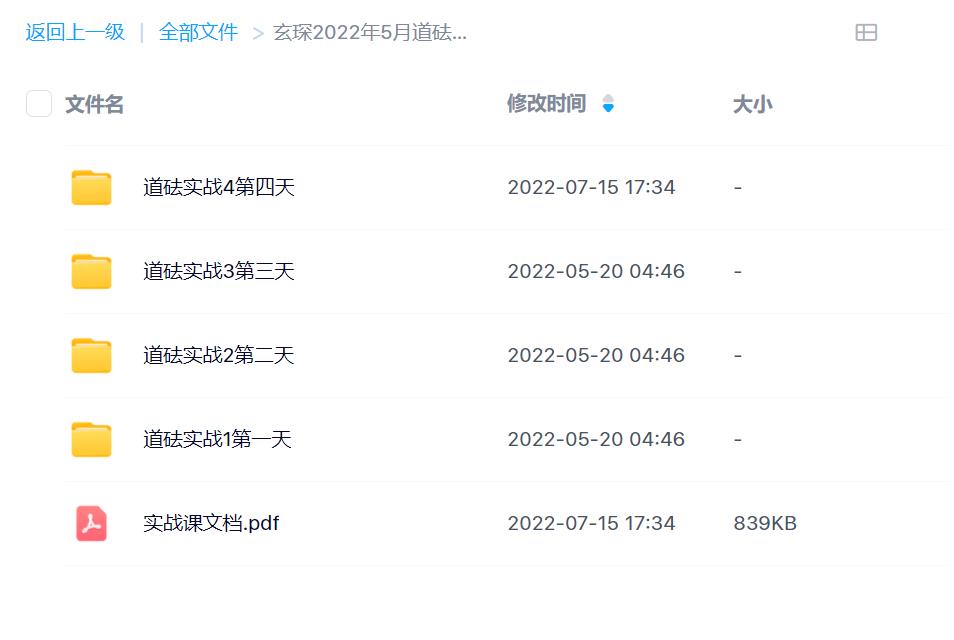 玄琛2022年5月道法实战视频加文档电子版