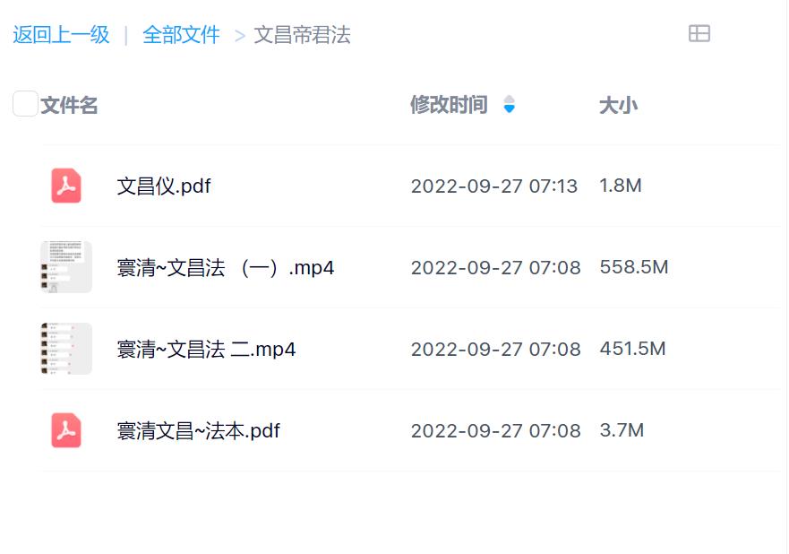 文昌帝君法脉视频加文档电子版