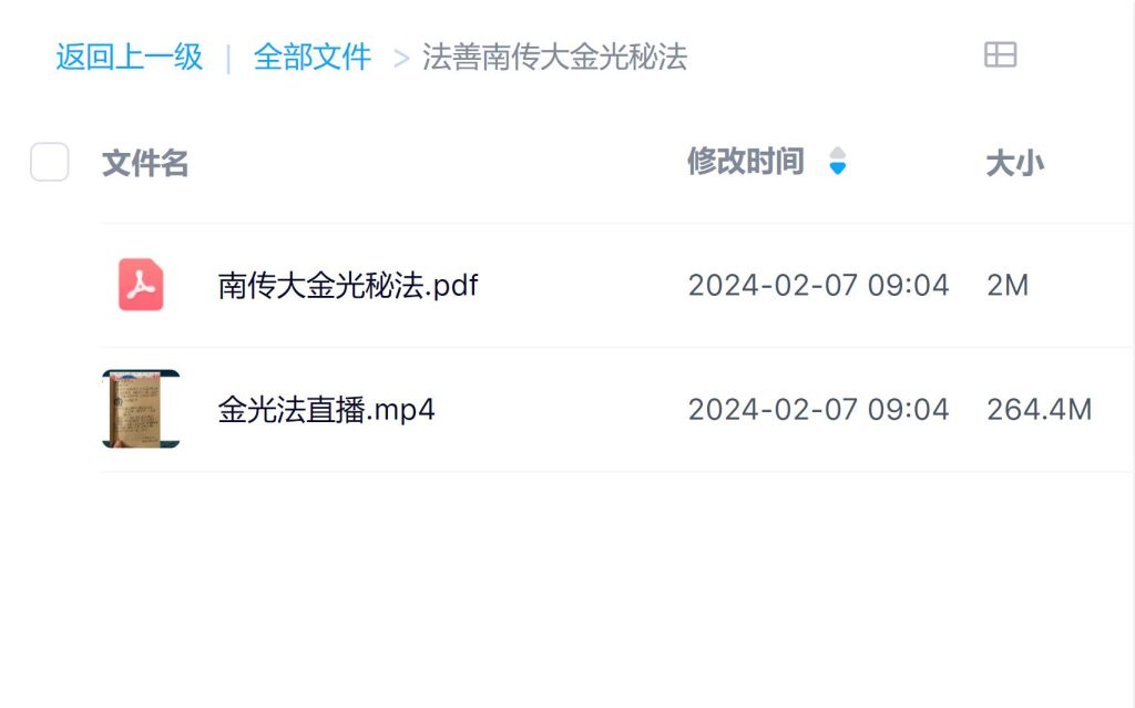南传大金光秘法PPT视频加文档