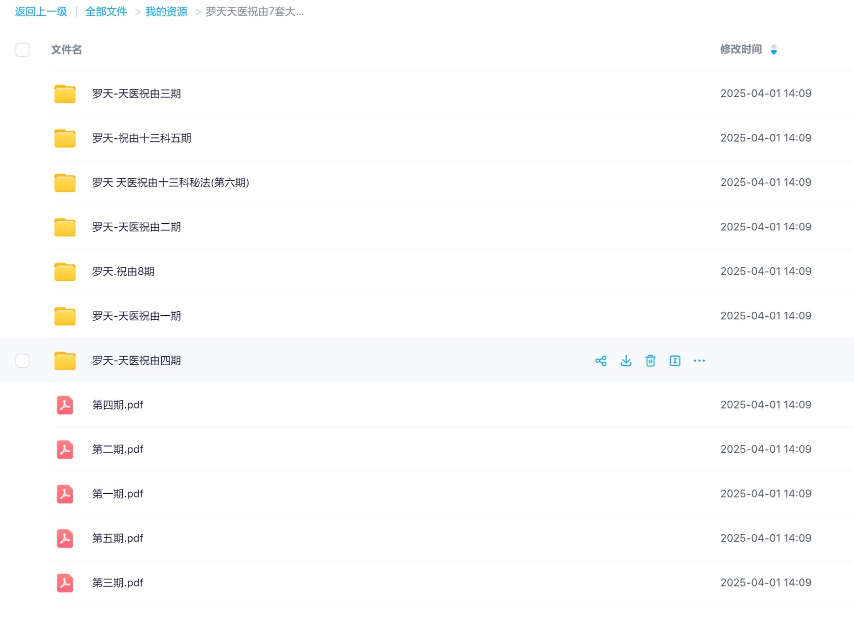 罗天天医祝由7套大合集电子版