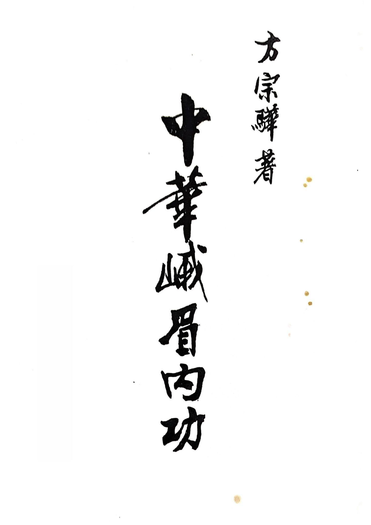 方宗骅中华峨眉内功两册电子版