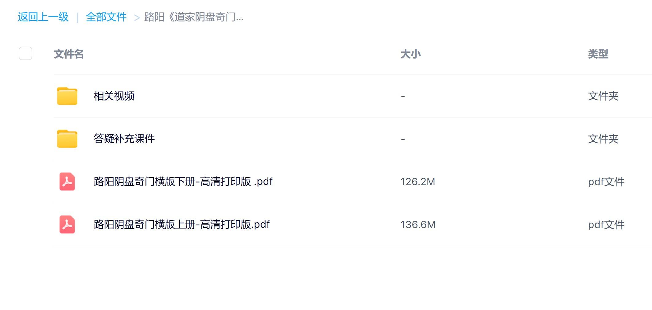 道家阴盘奇门44集配套视频加2册教程加7册答疑电子版
