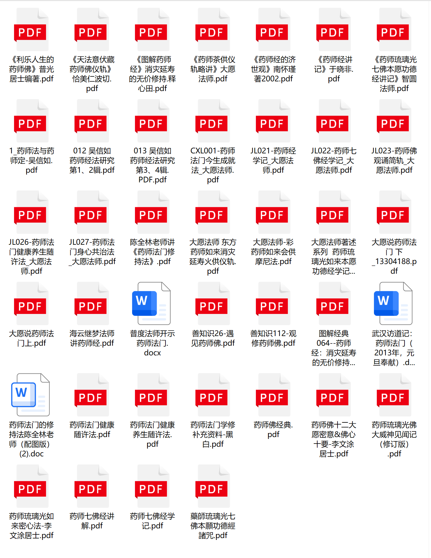 药师佛法门合集39册电子版